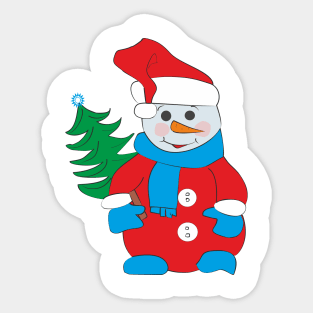 Snowman Sticker